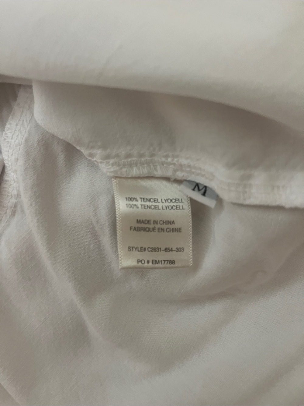 Cloth and Stone Women’s White Tencel Lyocell Shirt - Size M
